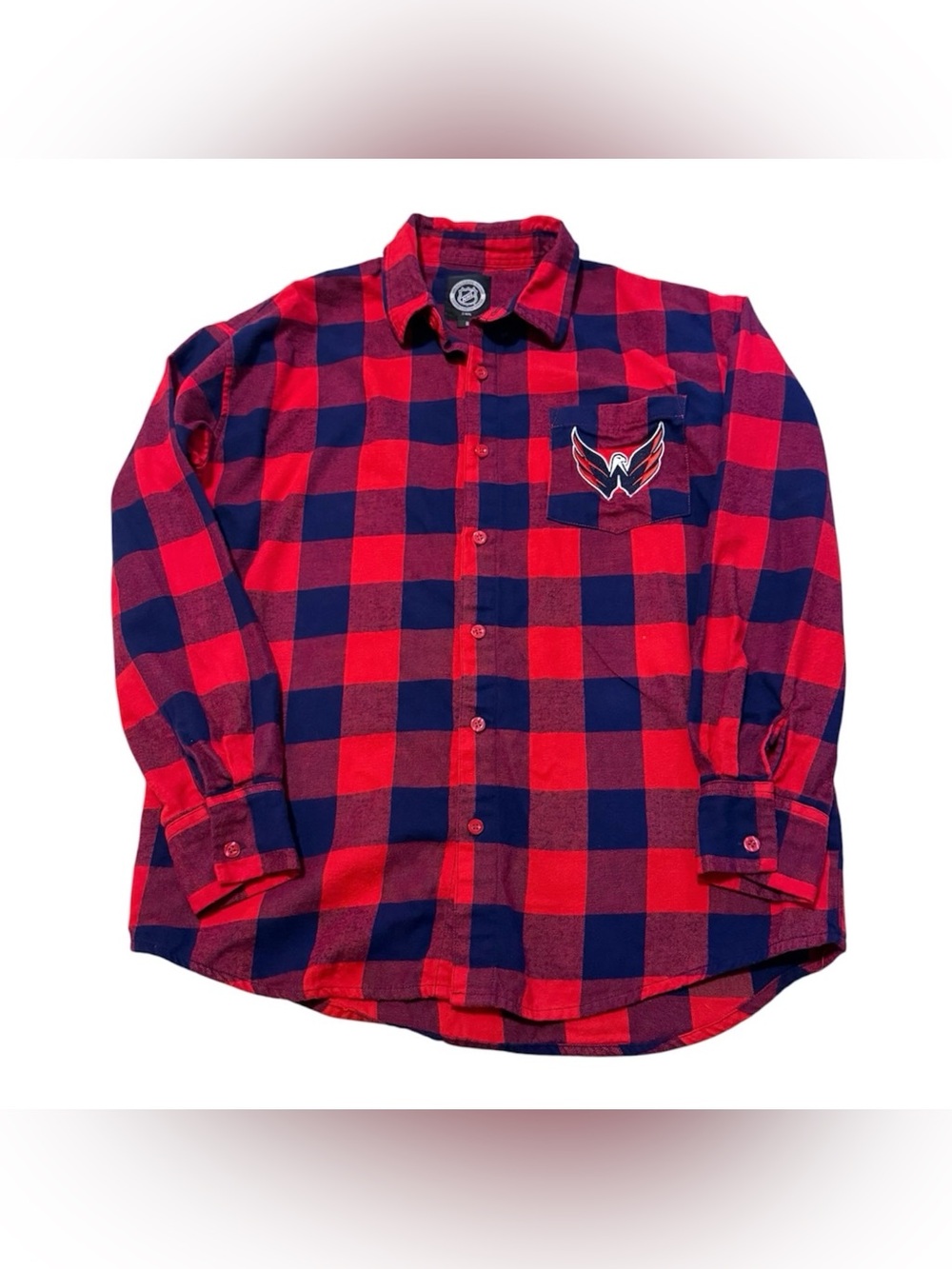 NHL Washington Capitals Flannel Button-Down Shirt